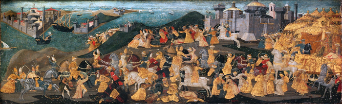 Cassone Conquest of Trebizond Apollonio di Giovanni di Tomaso